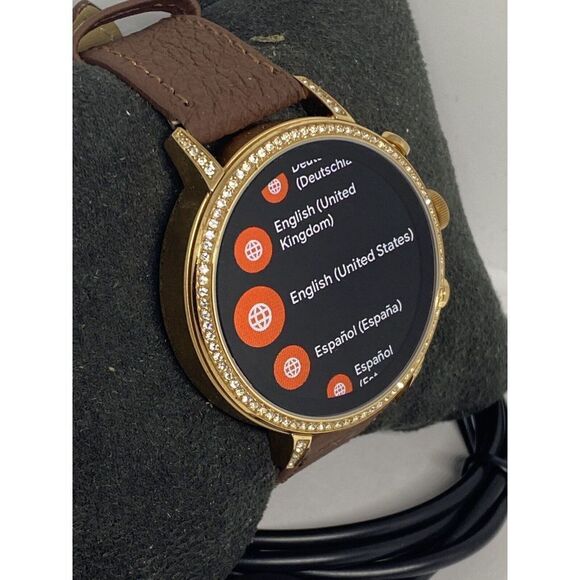 Fossil Gen 4 Authentic Digital Dial Smart Watch Custom Band FTW6015 AB574 - Picture 3 of 10